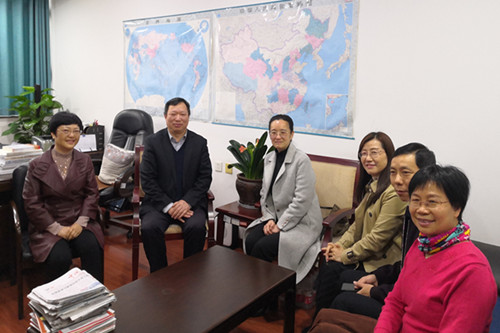 民盟湖南省委专职副主委胡颖一行来校指导工作