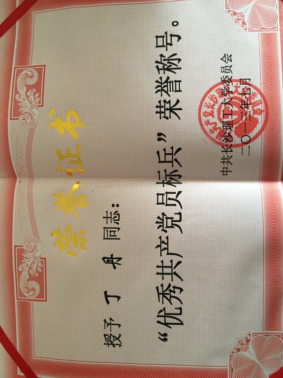 优秀共产党员标兵